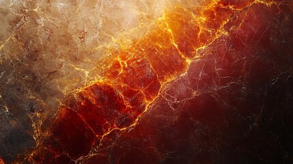 Poster - Fiery Marble Texture with Abstract Inferno for visual, graphic element style intense energy powerful concept.