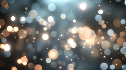 Poster - Abstract bokeh background with shimmering lights
