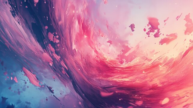 Soft burst background with a spinning color wave effect