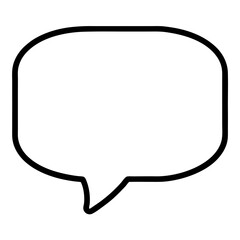 Poster - chat icon on white background