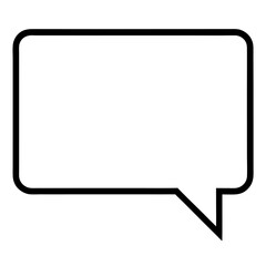 Poster - speech bubble icon isolated