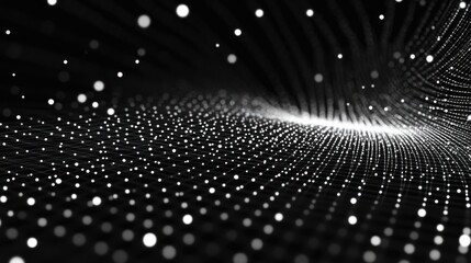 Leinwandbilder - Abstract swirling network of particles