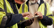 © Einero/peopleimages.com - Logistics, distribution and hands with tablet in warehouse for stock inspection, freight delivery or order website. Supply chain, people and digital checklist for inventory backlog or quality control