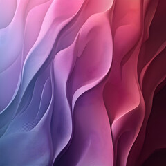 Poster - Abstract Fluid Wave: Abstract artwork featuring mesmerizing fluid waves in shades of pink, purple, and magenta, creating a dynamic and elegant visual texture.