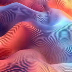 Fototapete - Abstract Colorful Wavy Texture: A vibrant and dynamic abstract artwork showcasing flowing waves of color with a captivating visual experience. 