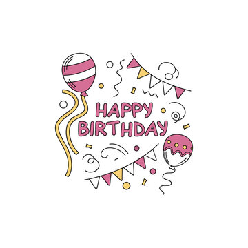 happy birthday vector 