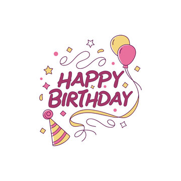 happy birthday vector 