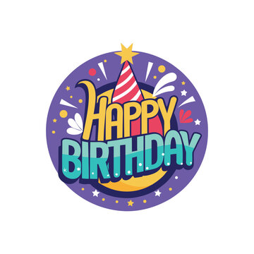 happy birthday vector 