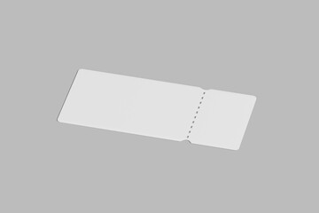Poster - Coupon Discount Mockup. 3D Render