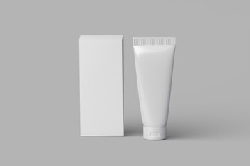 Poster - Cosmetic Boxes Mockup. 3D Render