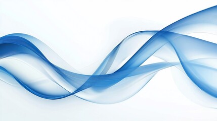 Aufkleber - Elegant Blue Wave Abstract Background for Modern Design and Presentation