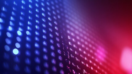 Aufkleber - Abstract blue and red LED lights background with bokeh effect display