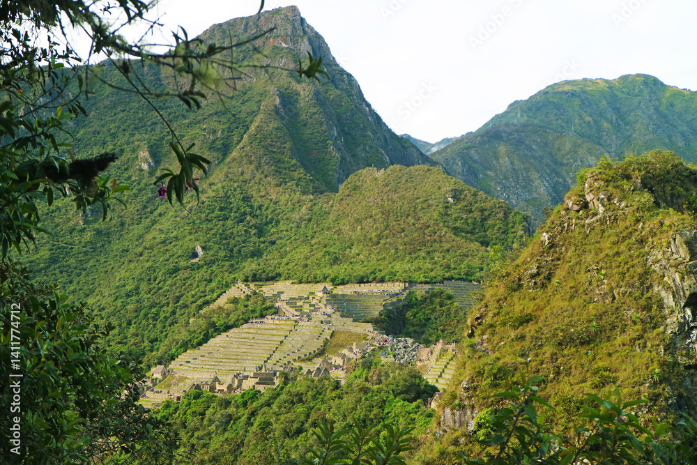 Stunning Machu Picchu Ancient Inca Citadel View from Huayna Picchu ...