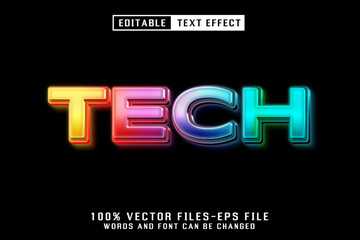 Poster - Tech 3d Text - Editable Text Effect