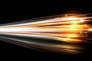 Poster - abstract speed lines, glowing streaks