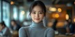 © gen_pick - Confident Businesswoman Standing in Modern Office Space, Empowered Leadership Concept