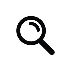 search magnifying glass flat icon for apps and websites