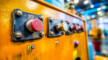 Poster - Energy control center operations industrial facility technical equipment indoor environment close-up view analysis
