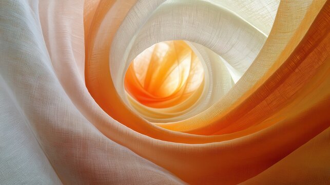 Radiant thread effect with a rising dreamy swirl element