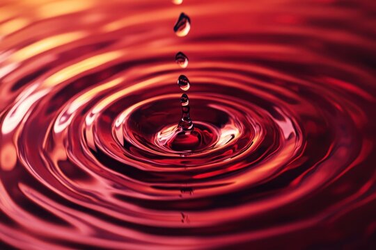 Chromatic motion effect with a folding fluid ripple element