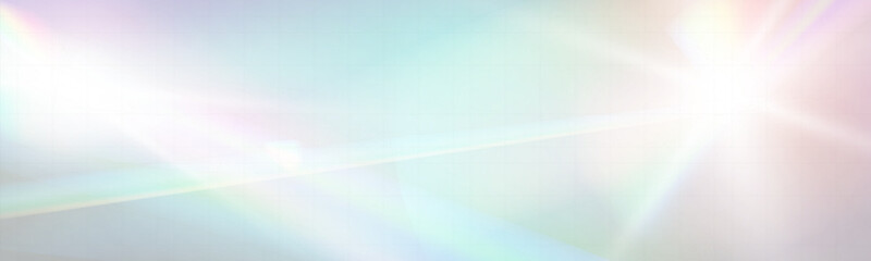 Wall Mural - bright white light explosion with lens flare, rainbow reflections, and sparkles on transparent backg