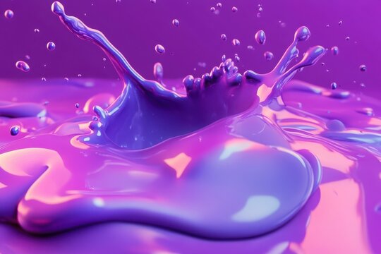 Chroma haze background with a pushing fluid splash effect