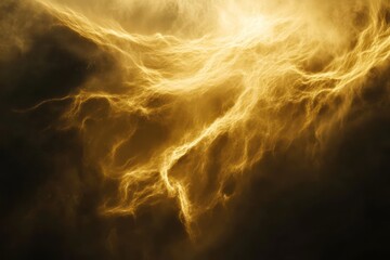 Wall Mural - golden nebula background