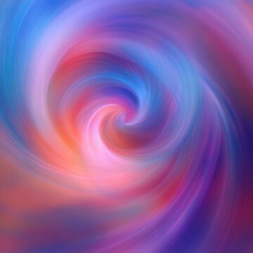 Fog drop moves gently on a chromatic swirling background