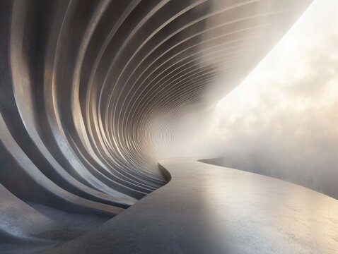 fog ripple curve, dreamy motion, background