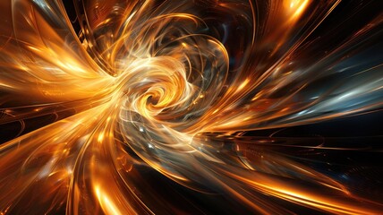 Poster - An abstract representation of swirling light forming a captivating vortex. Ideal for creative projects, this image evokes energy, movement, and intrigue.