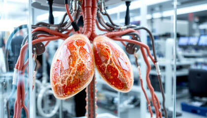 Poster - Bio printed organs for transplants showcase intricate design and technology