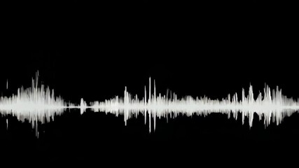 Poster - Dynamic audio pulse and waveform animation in high definition motion