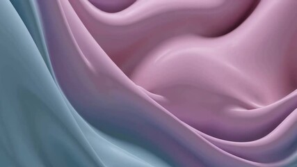 Poster - Dynamic flow of pastel liquid waves in abstract fluid motion