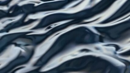 Poster - Mesmerizing liquid metal flow captivating moving patterns in abstract art