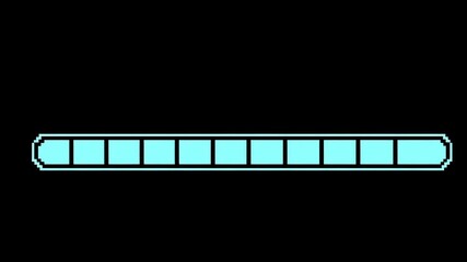 Poster - Glowing progress bar advances to full completion with digital animation