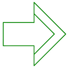 Poster - Green check mark and arrow icon vector illustration for web and business design