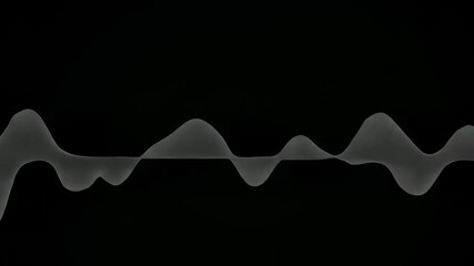 Poster - Dynamic sound waveform pulse animation: energetic visualization of audio frequencies