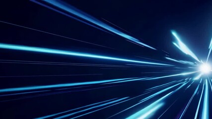 Poster - Dynamic neon light trails creating futuristic tunnel effect with energetic motion