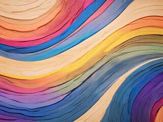 Wall Mural - Vibrant Spectrum: A Flowing Fusion of Color, Texture, and Design ,Ai generated 