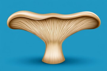 Poster - A flat vector design of an apple core, elegantly shaped with crisp edges