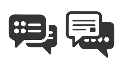 chat bubble icon, social media speech bubble, chat icon on internet button, a symbol of internet tec