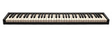 Piano Keyboard, Black Frame, Worn Keys, Transparent Background.