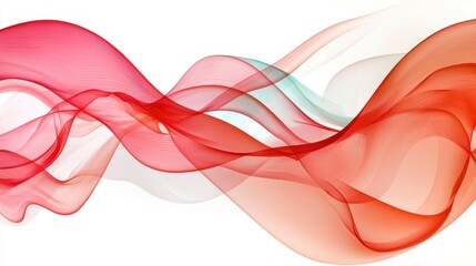 Poster - Soft pink gradients forming flowing abstract waves with subtle highlights