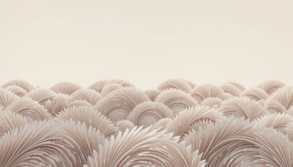 Poster - Surreal waves of organic patterns abstract landscape digital art minimalist environment aerial view visual exploration