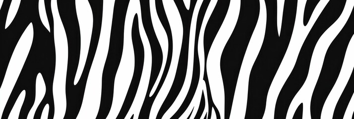 Poster - Sophisticated Zebra Stripes: A Bold and Versatile Graphic Animalistic Pattern