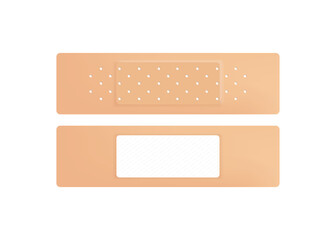 bandage plaster icon, medical patch symbol, band aid silhouette, new beige sticking plasters, bandai
