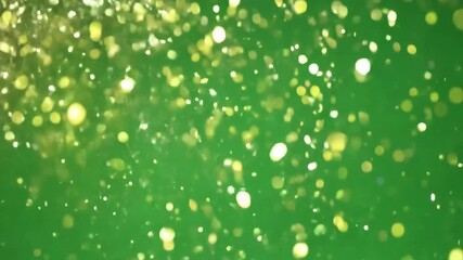 Poster - celebration glitter sparkles green screen,falling sparkle stars glitter