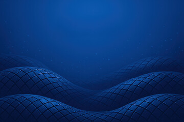 Poster - this high-tech background showcases intricate carbon fiber micro tiles in elegant undulating waves r