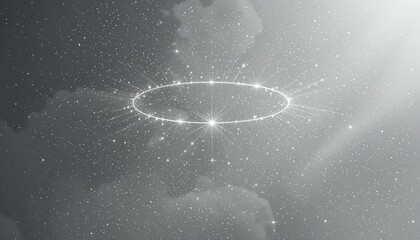 Poster - Celestial light show night sky digital art cosmic environment aerial view stellar concepts for visual inspiration