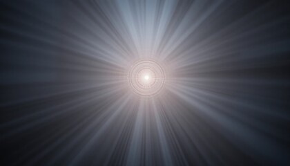 Poster - Radiant light burst illuminating dark space abstract digital art cosmic perspective ethereal atmosphere high-contrast view enlightenment concept